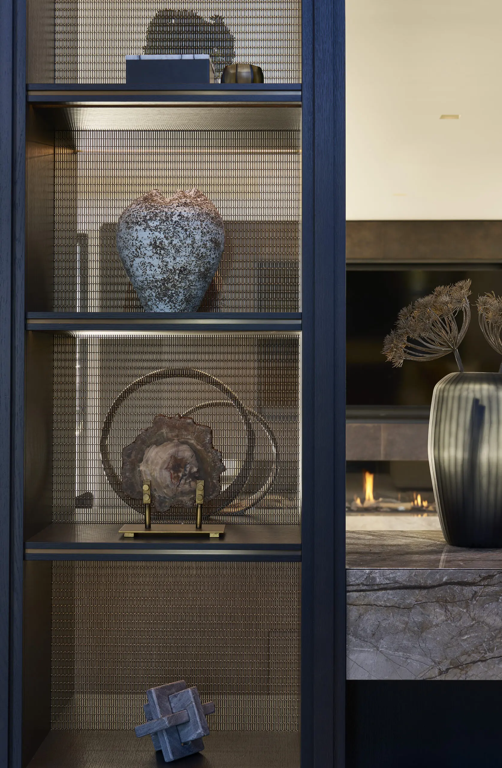 674 Whitbrow Heights - bookcase gauze backing