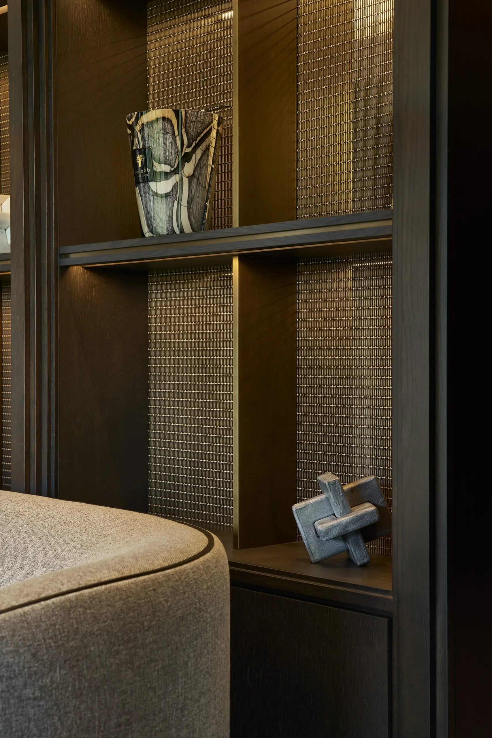 674 Whitbrow Heights - gauze backed fret work bookcase