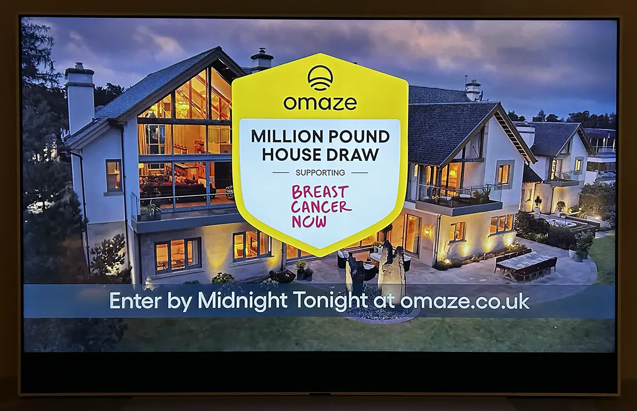 Omaze house prize giveaway - UBER design rear